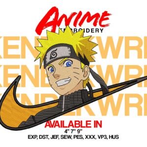 Naruto Embroidery T-shirt